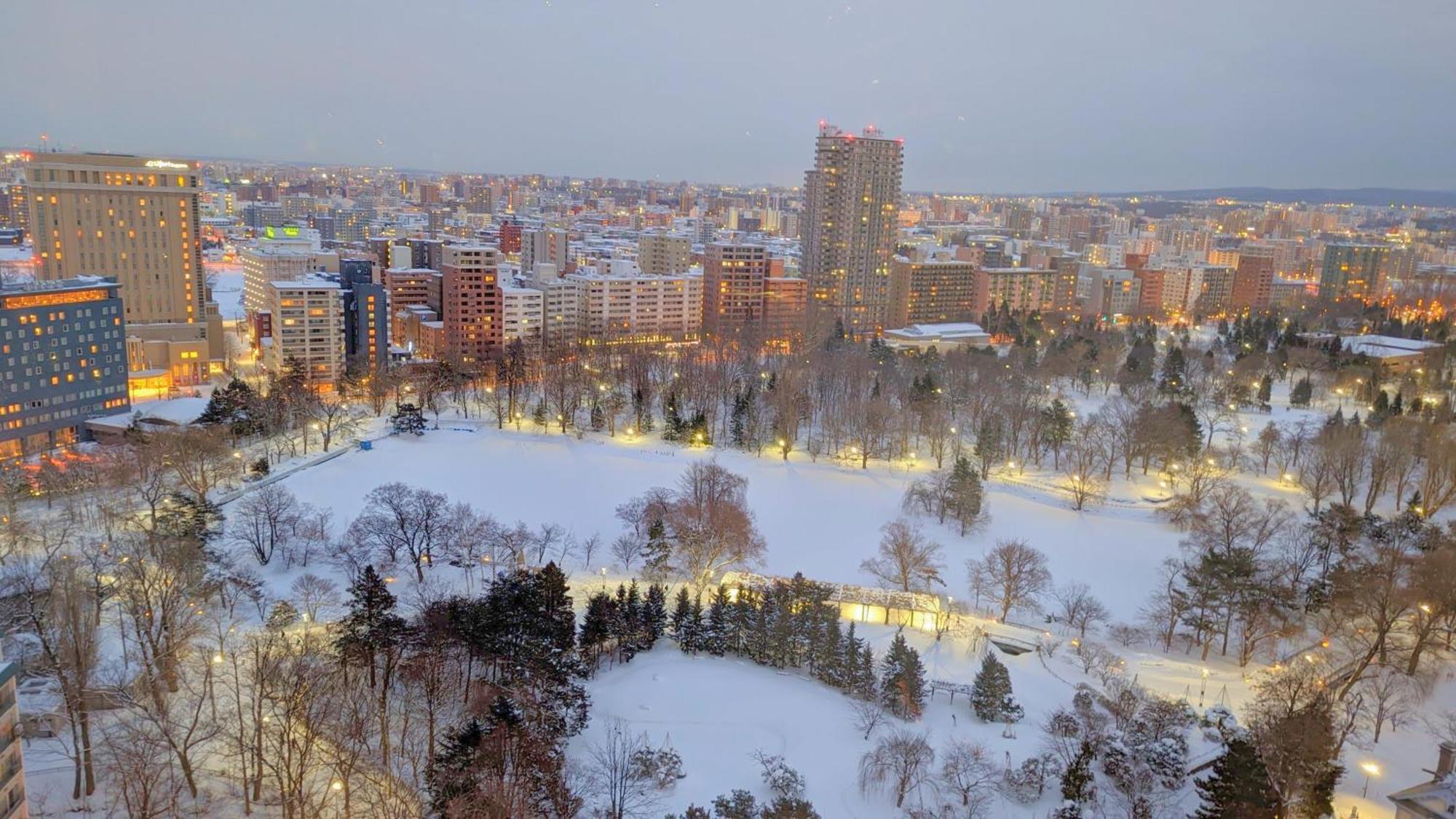 Premier Hotel Nakajima Park Sapporo Dış mekan fotoğraf Harrods Run in the winter