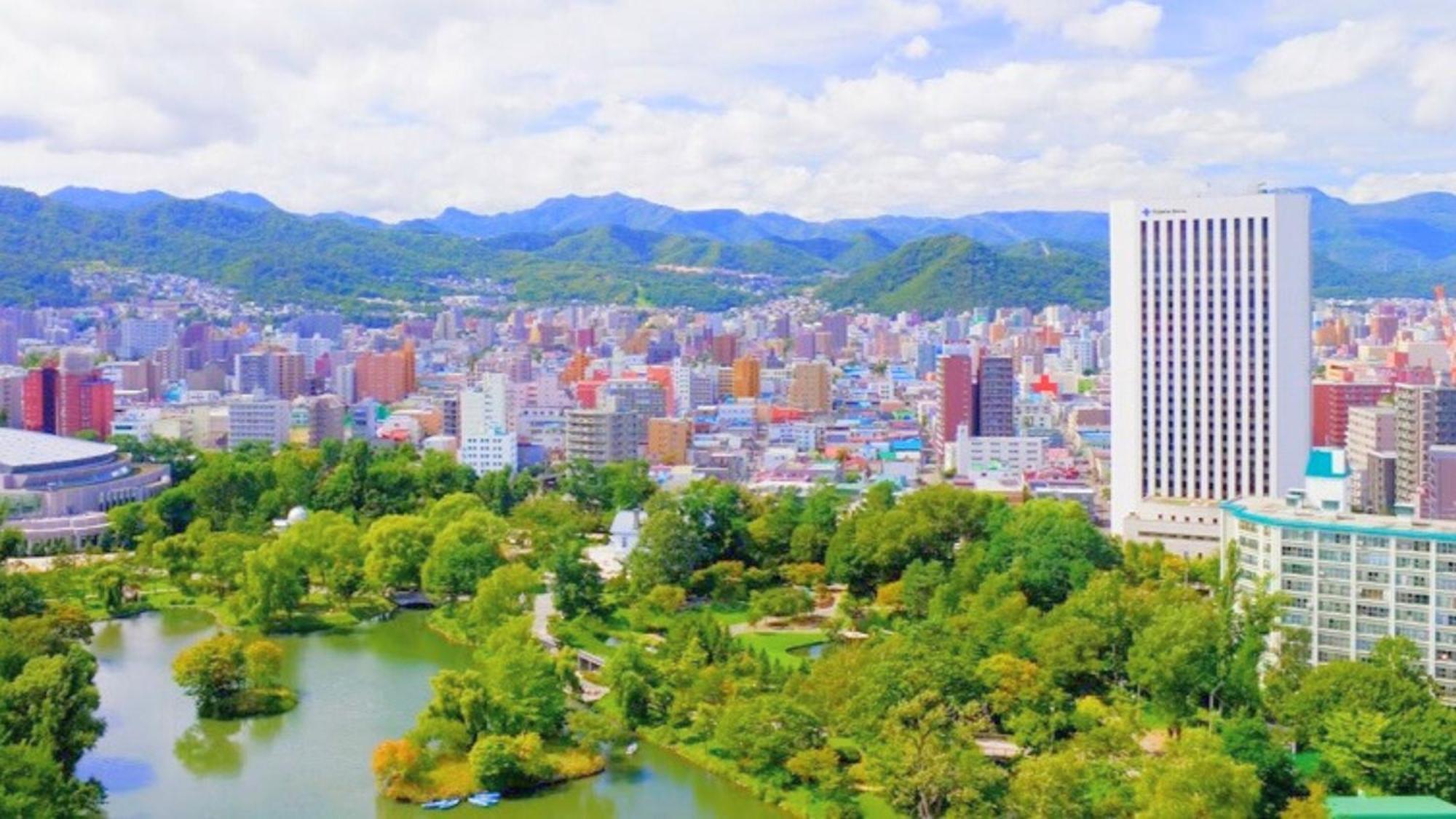 Premier Hotel Nakajima Park Sapporo Dış mekan fotoğraf View of the city